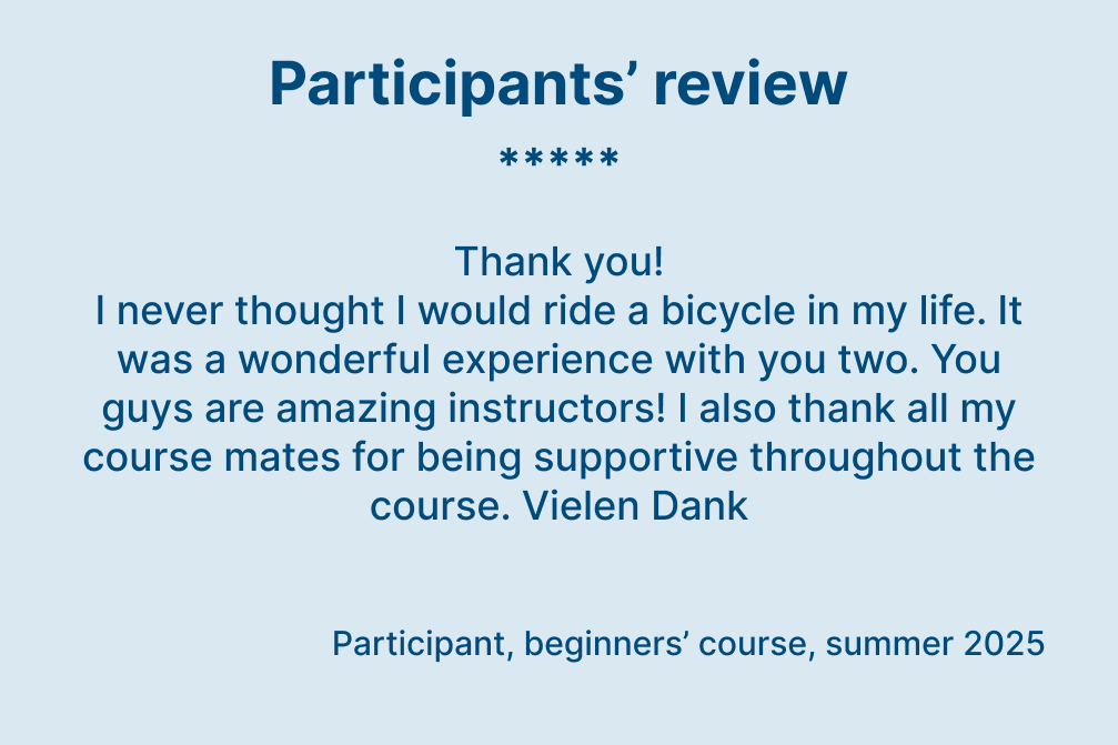 Feedback bike riding