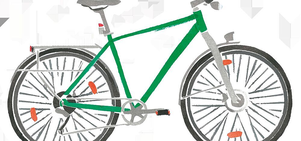 Fahrrad Seitenansicht Illustration Fahrrad Seitenansicht Illustration